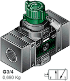 V3 M34 - Трехходовой клапан с замком