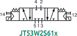 Схема работы распределительного клапана JT53W2S61x